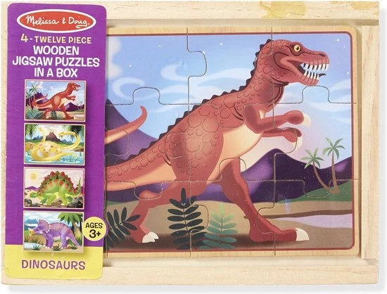 Melissa & Doug Dinosaurus Puzzel Set 3 Melissa & Doug Dinosaurus Puzzel Set