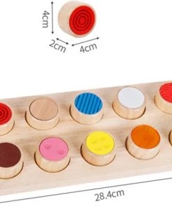 WoodyDoody Montessori Sensorisch Speelgoed - Raakgevoelig Speelgoed - Houten Speelgoed - Sensory Play - Sensopatisch Speelgoed - Hoogwaardig Veilig Hardhout - Zintuiglijk Spel Voor Personen Met Visuele Beperkingen -leerzame-spellen Verkoopwinkel 550x420 6