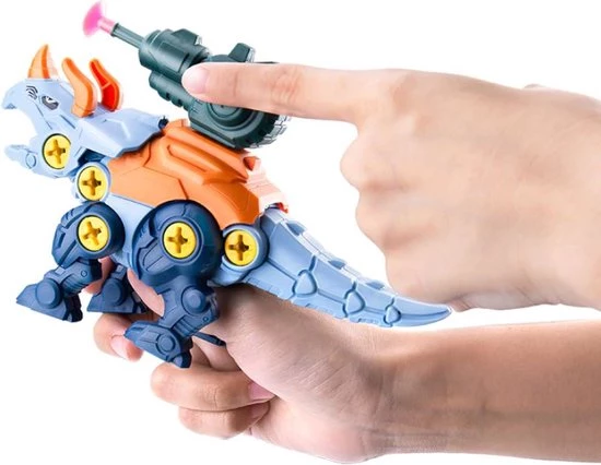 Merkloos Montage Set Van 3 Dinosaurus Met Pistool, Pijltjes, Schroeven En Schroevendraaier | Leren Bouwen | STEM Speelgoed | Educatief Montessori 15 Merkloos Montage Set Van 3 Dinosaurus Met Pistool, Pijltjes, Schroeven En Schroevendraaier | Leren Bouwen | STEM Speelgoed | Educatief Montessori - Afbeelding 13