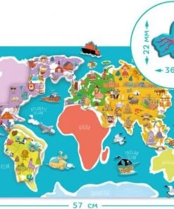 DODO Toys - Wereldkaart Magnetische Puzzel 5+ - Magneet Puzzel - Wereldkaart Kinderen -leerzame-spellen Verkoopwinkel 550x434 4