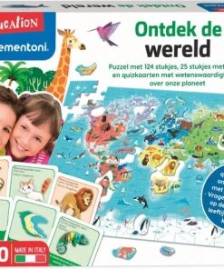 Clementoni Klassieke Educatieve Spellen - Ontdek De Wereld, Educatief Spel, 6-10 Jaar - 56040
