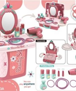 Merkloos Beautyset Kinderen- Make-upset Meisje - Beautyset Speelgoed - Makeupset Speelgoed Meisjes - Make-up Koffer - Beautykoffer - Speelgoed Kinderen -leerzame-spellen Verkoopwinkel 550x447 2