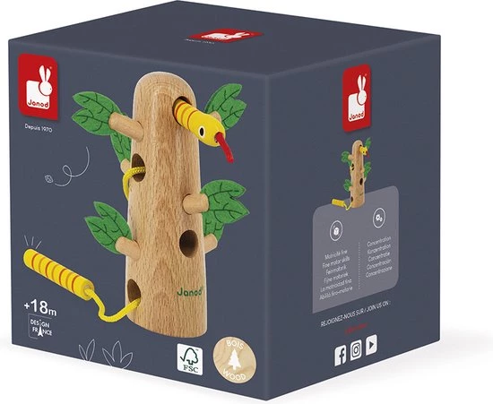 Janod Tropik - Rijgspel Boom 3 Janod Tropik - Rijgspel Boom