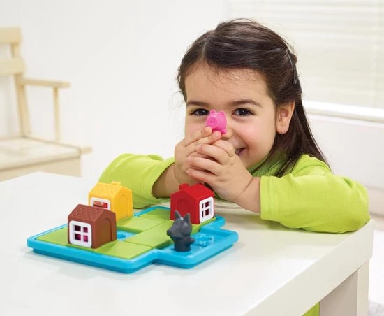 SmartGames - Drie Kleine Biggetjes Deluxe - Kleuterspel - 48 Opdrachten 12 SmartGames - Drie Kleine Biggetjes Deluxe - Kleuterspel - 48 Opdrachten - Afbeelding 10