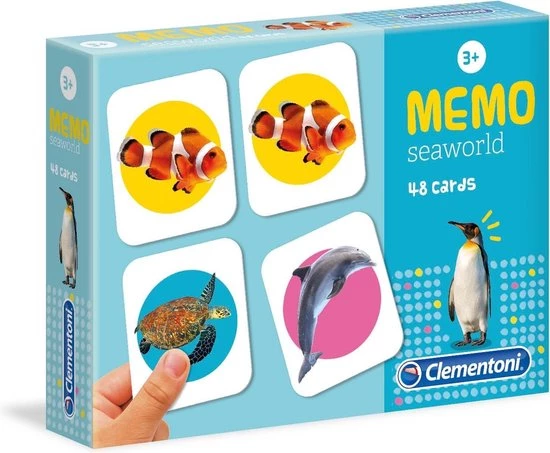 Clementoni Memory-spel Waterwereld Junior 48-delig 3 Clementoni Memory-spel Waterwereld Junior 48-delig