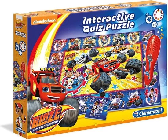 Clementoni Blaze And The Monster Machines Interactieve Quiz Puzzel 3 Clementoni Blaze And The Monster Machines Interactieve Quiz Puzzel