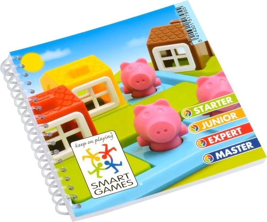 SmartGames - Drie Kleine Biggetjes Deluxe - Kleuterspel - 48 Opdrachten 5 SmartGames - Drie Kleine Biggetjes Deluxe - Kleuterspel - 48 Opdrachten - Afbeelding 3