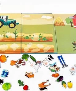 Boerderij Puzzel Magnetibook - Magneet Boek Boerderij - Plakboek Dieren En Boerderij Montessori - Boerderij Speelgoed - WoodyDoody -leerzame-spellen Verkoopwinkel 550x461 5