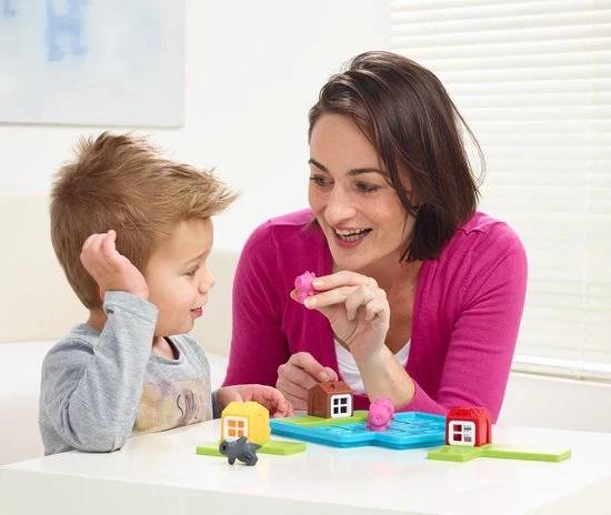 SmartGames - Drie Kleine Biggetjes Deluxe - Kleuterspel - 48 Opdrachten 13 SmartGames - Drie Kleine Biggetjes Deluxe - Kleuterspel - 48 Opdrachten - Afbeelding 11