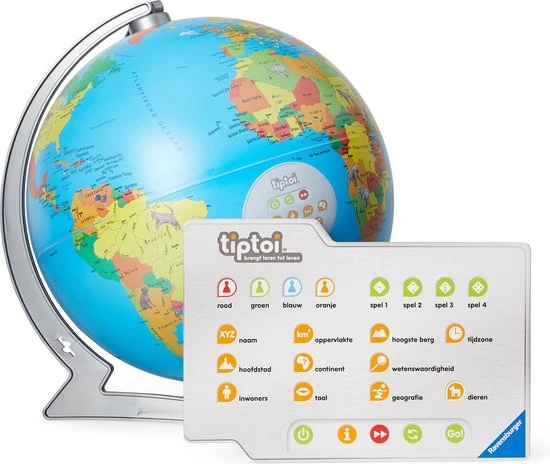 Tiptoi® Interactieve Globe Wereldbol - Ravensburger - Leersysteem 13 Tiptoi® Interactieve Globe Wereldbol - Ravensburger - Leersysteem - Afbeelding 11