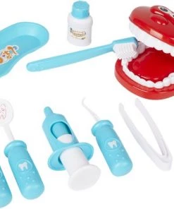 Merkloos Speelgoed Tandartskoffer - Tandarts Speelgoed - Wennen Aan De Tandarts - Speelgoed - Leuk Kerstcadeau - Educatief Speelgoed - 10 Delige Set -leerzame-spellen Verkoopwinkel 550x466 10