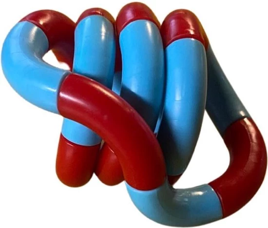 Tozy Teezer Tangl - Stress Verlagende Fidget Toy - Fidget Toys - Blauw Rood - Voor Jong En Oud 3 Tozy Teezer Tangl - Stress Verlagende Fidget Toy - Fidget Toys - Blauw Rood - Voor Jong En Oud