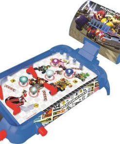 LEXIBOOK Mario Kart Lexibook Nintendo Mario Kart Tafel Elektronische Flipperkast, Actie- En Reflexspel Voor Kinderen En Gezinnen, LCD-scherm, Licht- En Geluidseffecten, Blauw/Rood, JG610NI -leerzame-spellen Verkoopwinkel 550x470 1