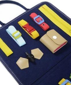 PROSIN? Busy Board - Educational Toys -Basisvaardigheidsbord - Montessori - Motoriek Speelgoed - Leerspeelgoed - Leren - Ontwikkeling - Veter Strikken - Knopen Leggen - Educatieve Spellen - Ik Leer - Leerzaam Speelgoed - Speelgoed -leerzame-spellen Verkoopwinkel 550x470 4