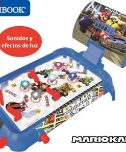 LEXIBOOK Mario Kart Lexibook Nintendo Mario Kart Tafel Elektronische Flipperkast, Actie- En Reflexspel Voor Kinderen En Gezinnen, LCD-scherm, Licht- En Geluidseffecten, Blauw/Rood, JG610NI -leerzame-spellen Verkoopwinkel 550x472 3