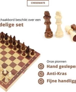Qproducts Chessmate ? Inclusief Ebook ? Magnetisch Schaakspel ? Schaakbord ? Schaakbord Met Schaakstukken ? Schaakset ? Schaakspellen ? Schaakspel Hout Volwassenen ? Schaakborden Kinderen -leerzame-spellen Verkoopwinkel 550x474 4