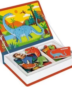 Janod Magneetboek Dinosaurussen 50st 3-8jr