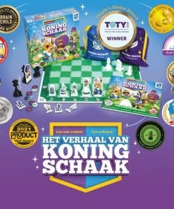 Megableu Het Verhaal Van Koning Schaak - Bordspellen - Gezelschapsspel Voor Familie - Leren Schaken - Winnaar Speelgoed Van Het Jaar Nederland 2022 STEAM -leerzame-spellen Verkoopwinkel 550x486