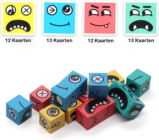 Hoekstar Games Puzzel Blokjes - Emoji Puzzelspel - Speelgoed Vanaf 3 Jaar - Kaartspellen Voor Volwassenen En Kinderen - Speelkaarten 5 Hoekstar Games Puzzel Blokjes - Emoji Puzzelspel - Speelgoed Vanaf 3 Jaar - Kaartspellen Voor Volwassenen En Kinderen - Speelkaarten - Afbeelding 3