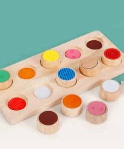 WoodyDoody Montessori Sensorisch Speelgoed - Raakgevoelig Speelgoed - Houten Speelgoed - Sensory Play - Sensopatisch Speelgoed - Hoogwaardig Veilig Hardhout - Zintuiglijk Spel Voor Personen Met Visuele Beperkingen -leerzame-spellen Verkoopwinkel 550x487 3