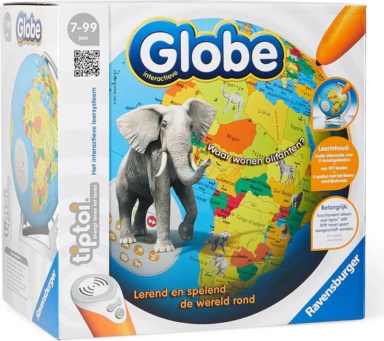 Tiptoi® Interactieve Globe Wereldbol - Ravensburger - Leersysteem 5 Tiptoi® Interactieve Globe Wereldbol - Ravensburger - Leersysteem - Afbeelding 3