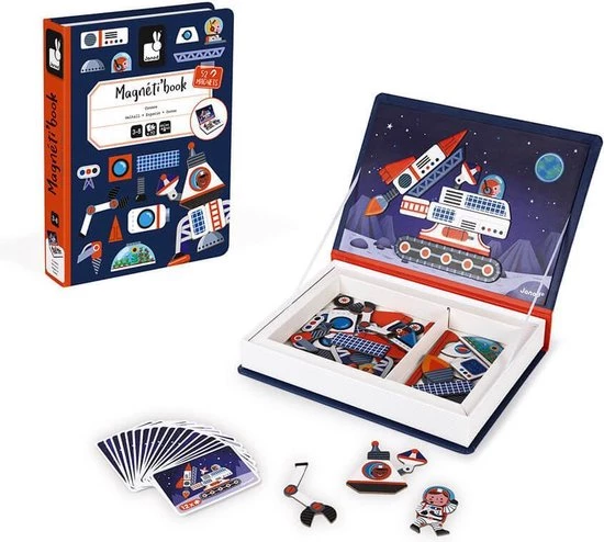 Janod Magneetboek Cosmos 70st 3-8jr 3 Janod Magneetboek Cosmos 70st 3-8jr