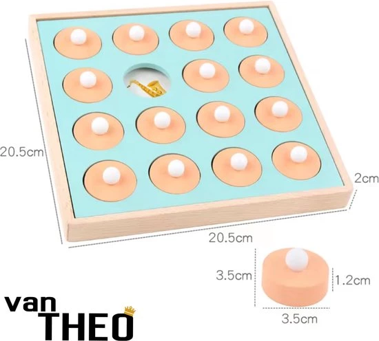 Van Theo Memory Spelletjes - Houten Montessori Speelgoed - Educatief Speelgoed 3 Jaar 5 Van Theo Memory Spelletjes - Houten Montessori Speelgoed - Educatief Speelgoed 3 Jaar - Afbeelding 3
