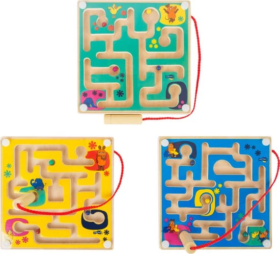 ThimbleToys Magnetisch Doolhof Hout - Muis 3 ThimbleToys Magnetisch Doolhof Hout - Muis