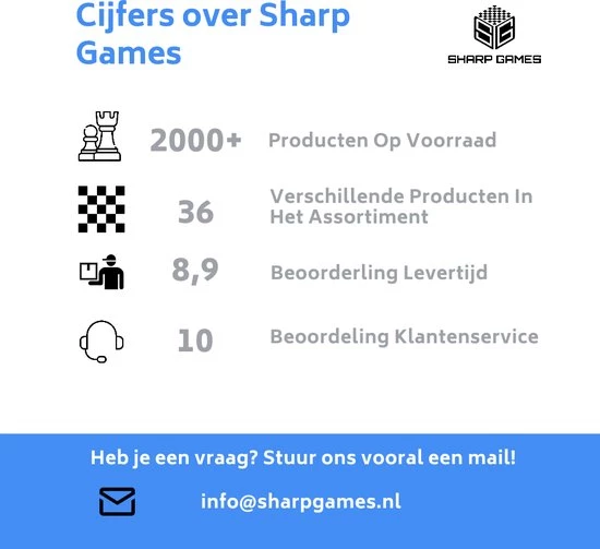 Shagam 2-in-1 Bordspel - 39 Cm - Magnetisch - Schaakbord - Dambord - Backgammon - Schaakspel - Schaakset - Schaken - Dammen - Met Schaakstukken - Chess - Hout - Opklapbaar 13 Shagam 2-in-1 Bordspel - 39 Cm - Magnetisch - Schaakbord - Dambord - Backgammon - Schaakspel - Schaakset - Schaken - Dammen - Met Schaakstukken - Chess - Hout - Opklapbaar - Afbeelding 11