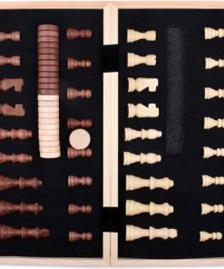 Shagam 2-in-1 Bordspel - 39 Cm - Magnetisch - Schaakbord - Dambord - Backgammon - Schaakspel - Schaakset - Schaken - Dammen - Met Schaakstukken - Chess - Hout - Opklapbaar 20 Shagam 2-in-1 Bordspel - 39 Cm - Magnetisch - Schaakbord - Dambord - Backgammon - Schaakspel - Schaakset - Schaken - Dammen - Met Schaakstukken - Chess - Hout - Opklapbaar -leerzame-spellen Verkoopwinkel 550x511 11