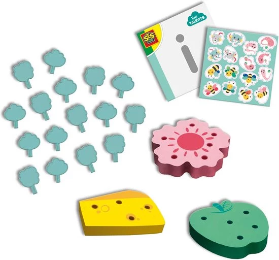 SES Tiny Talents - Sorteer En Prik Dieren - Leren Tellen En Sorteren - Bevordert Fijne Motoriek 4 SES Tiny Talents - Sorteer En Prik Dieren - Leren Tellen En Sorteren - Bevordert Fijne Motoriek - Afbeelding 2