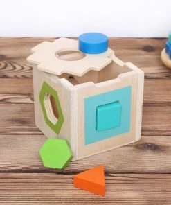 ACool Toy 3-in-1 Montessori Speelgoed Box Giraffe - Sensorisch - Baby Speelgoed - Telraam - Vormenstoof - 1 Tot 4 Jaar -leerzame-spellen Verkoopwinkel 550x513 4