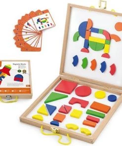 Vigatoys Mozaiek Magnetisch In Houten Kist