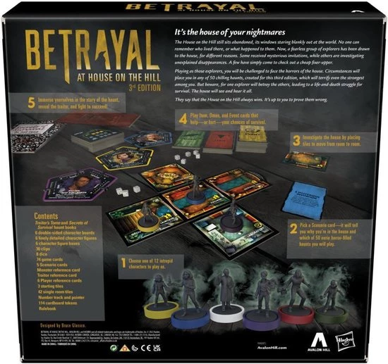 Hasbro Gaming Betrayal At The House On The - Vernieuwde Versie - Engelstalig - Bordspel 4 Hasbro Gaming Betrayal At The House On The - Vernieuwde Versie - Engelstalig - Bordspel - Afbeelding 2