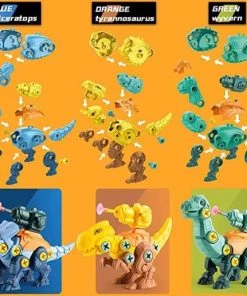 Merkloos Montage Set Van 3 Dinosaurus Met Pistool, Pijltjes, Schroeven En Schroevendraaier | Leren Bouwen | STEM Speelgoed | Educatief Montessori 32 Merkloos Montage Set Van 3 Dinosaurus Met Pistool, Pijltjes, Schroeven En Schroevendraaier | Leren Bouwen | STEM Speelgoed | Educatief Montessori -leerzame-spellen Verkoopwinkel 550x517 7