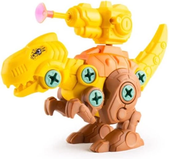 Merkloos Montage Set Van 3 Dinosaurus Met Pistool, Pijltjes, Schroeven En Schroevendraaier | Leren Bouwen | STEM Speelgoed | Educatief Montessori 18 Merkloos Montage Set Van 3 Dinosaurus Met Pistool, Pijltjes, Schroeven En Schroevendraaier | Leren Bouwen | STEM Speelgoed | Educatief Montessori - Afbeelding 16