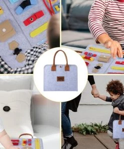 Motoriek Speelgoed Map - Sensorisch Speelgoed - Busy Board EXTRA DUURZAAM Met HOOGWAARDIG LEREN Afwerking - UNISEX Motoriek Speelgoed Montessori Leren Veter Strikken Knopen Leggen Activiteitenbord - Montessori Speelgoed - Educatief Spel - WoodyDoody -leerzame-spellen Verkoopwinkel 550x522 2