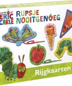 Bambolino Toys - Rupsje Nooitgenoeg Rijgkaarten - Educatief Speelgoed