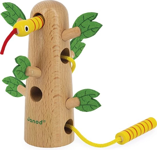 Janod Tropik - Rijgspel Boom 5 Janod Tropik - Rijgspel Boom - Afbeelding 3