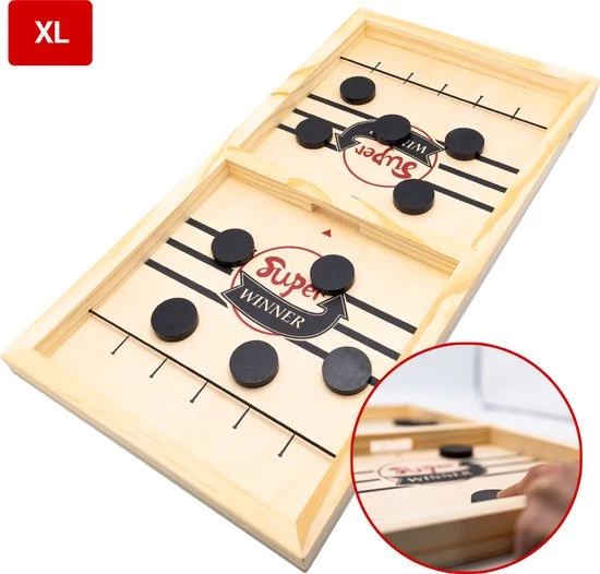 Must-Have For Kids Slingpuck XL - Slingshot - Speelgoed Jongens & Meisjes - Speelgoed 4 Jaar - 5 Jaar - 6 Jaar - 7 Jaar - 8 Jaar - Tafelhockey - Sling Puck - Bordspel - Sjoel Battle - Drankspel - Slingershot - Speed Shuffle - Super Winner - Houten Speelgoed 3 Must-Have For Kids Slingpuck XL - Slingshot - Speelgoed Jongens & Meisjes - Speelgoed 4 Jaar - 5 Jaar - 6 Jaar - 7 Jaar - 8 Jaar - Tafelhockey - Sling Puck - Bordspel - Sjoel Battle - Drankspel - Slingershot - Speed Shuffle - Super Winner - Houten Speelgoed