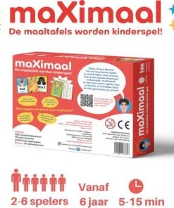 Maximal MaXimaal Maaltafels Keersommen - Educatief Speelgoed - Rekenen, Tafels En Delen Wordt Kinderspel 33 Maximal MaXimaal Maaltafels Keersommen - Educatief Speelgoed - Rekenen, Tafels En Delen Wordt Kinderspel -leerzame-spellen Verkoopwinkel 550x526