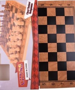 Shagam 3-in-1 Bordspel - 29 Cm - Schaakbord - Dambord - Backgammon - Schaakspel - Schaakset - Schaken - Dammen - Met Schaakstukken - Chess - Hout - Opklapbaar -leerzame-spellen Verkoopwinkel 550x527 6