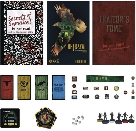 Hasbro Gaming Betrayal At The House On The - Vernieuwde Versie - Engelstalig - Bordspel 6 Hasbro Gaming Betrayal At The House On The - Vernieuwde Versie - Engelstalig - Bordspel - Afbeelding 4