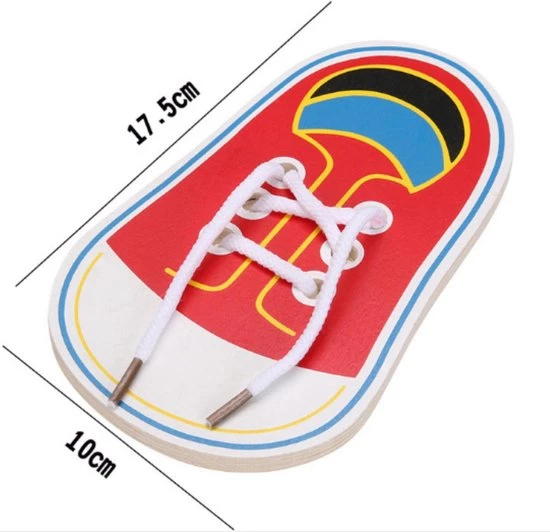 Merkloos Veterstrikken | Oefenschoen | Leren Veters Strikken | Educatief Speelgoed | Montessori Speelgoed | Kinderspeelgoed | Houten Speelgoed | Schoencadeautjes Sinterklaas 4 Merkloos Veterstrikken | Oefenschoen | Leren Veters Strikken | Educatief Speelgoed | Montessori Speelgoed | Kinderspeelgoed | Houten Speelgoed | Schoencadeautjes Sinterklaas - Afbeelding 2