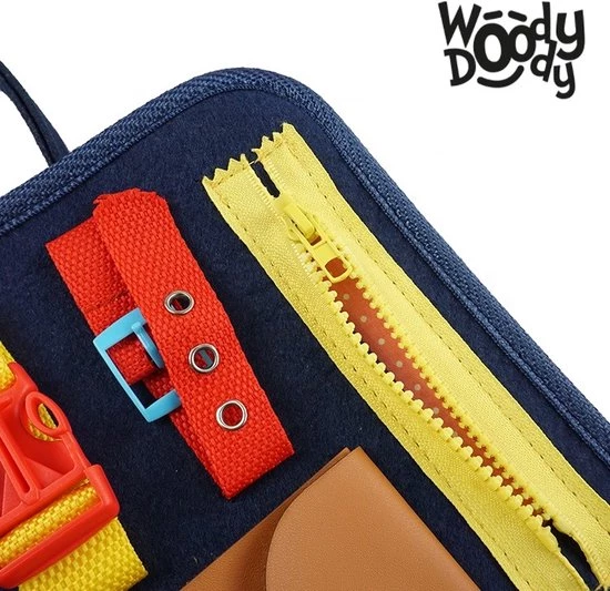 Motoriek Speelgoed Map Busy Board Voor Thuis En Onderweg - Montessori Kinderspeelgoed Leren Veter Strikken Knopen Leggen Activiteitenbord - 16 Zelfkleden Vaardigheden Kinderen - Sensorisch Speelgoed - Educatief Spel - WoodyDoody 11 Motoriek Speelgoed Map Busy Board Voor Thuis En Onderweg - Montessori Kinderspeelgoed Leren Veter Strikken Knopen Leggen Activiteitenbord - 16 Zelfkleden Vaardigheden Kinderen - Sensorisch Speelgoed - Educatief Spel - WoodyDoody - Afbeelding 9