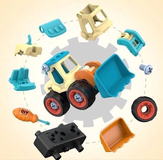 Merkloos Montage Auto Set Van 4 Met Schroeven En Schroevendraaier | Leren Bouwen | STEM Speelgoed | Educatief Montessori 6 Merkloos Montage Auto Set Van 4 Met Schroeven En Schroevendraaier | Leren Bouwen | STEM Speelgoed | Educatief Montessori - Afbeelding 4