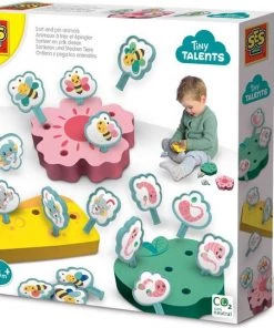 SES Tiny Talents - Sorteer En Prik Dieren - Leren Tellen En Sorteren - Bevordert Fijne Motoriek