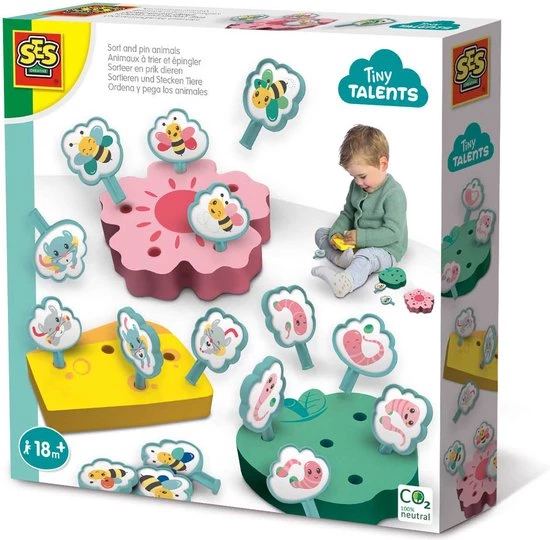 SES Tiny Talents - Sorteer En Prik Dieren - Leren Tellen En Sorteren - Bevordert Fijne Motoriek 3 SES Tiny Talents - Sorteer En Prik Dieren - Leren Tellen En Sorteren - Bevordert Fijne Motoriek