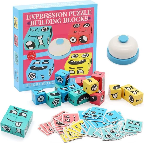 Hoekstar Games Puzzel Blokjes - Emoji Puzzelspel - Speelgoed Vanaf 3 Jaar - Kaartspellen Voor Volwassenen En Kinderen - Speelkaarten 3 Hoekstar Games Puzzel Blokjes - Emoji Puzzelspel - Speelgoed Vanaf 3 Jaar - Kaartspellen Voor Volwassenen En Kinderen - Speelkaarten