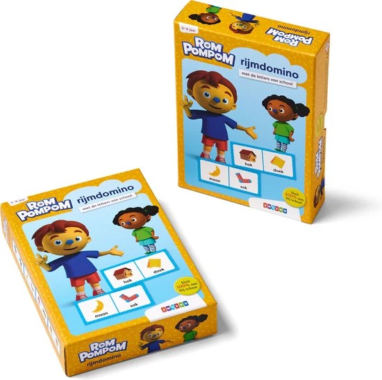 Uitgeverij Zwijsen Rompompom - Rompompom Rijmdomino 7 Uitgeverij Zwijsen Rompompom - Rompompom Rijmdomino - Afbeelding 5